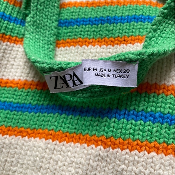Zara Striped Knitted Halter Top - Picture 3 of 3